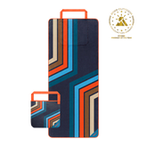 Tech Towel Tote - Midnight Retro Stripes