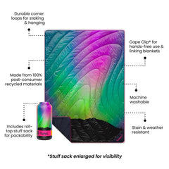 Original Puffy Blanket - Northern Lights - Custom
