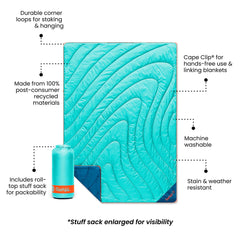 Original Puffy Blanket - Seafoam