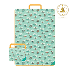 Tech Towel Tote Double - Aqua Outer Banks