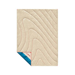Fleece Puffy Throw Blanket - Seascape Cream