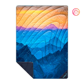 Original Puffy Blanket - Misty Peaks Mountainscape - Custom