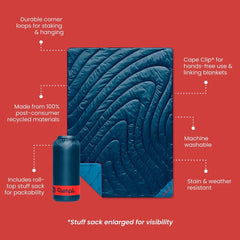 Original Puffy Blanket - Deepwater - Custom