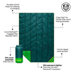Backcountry Puffy 2 Person Blanket - Sea Moss
