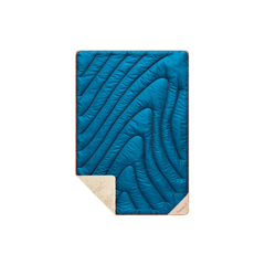 Fleece Puffy Mini Blanket - Seascape Cream