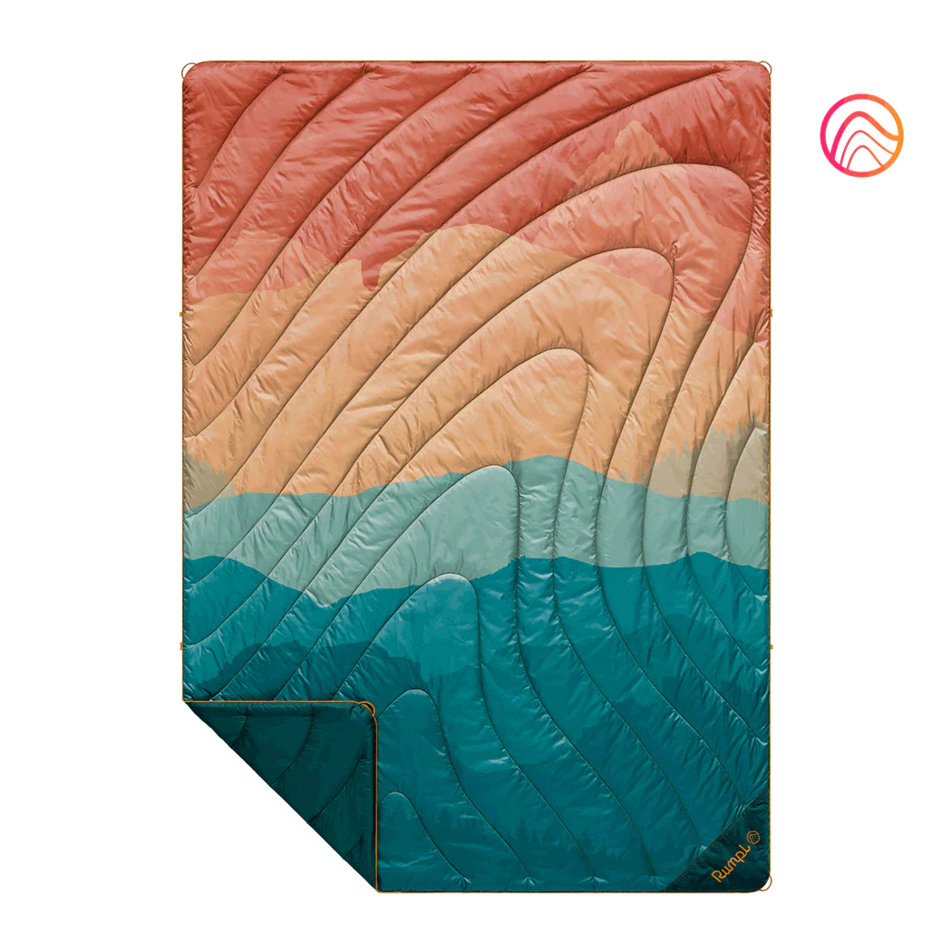 Original Puffy Blanket - Rocky Mountain Sunset Fade - Custom