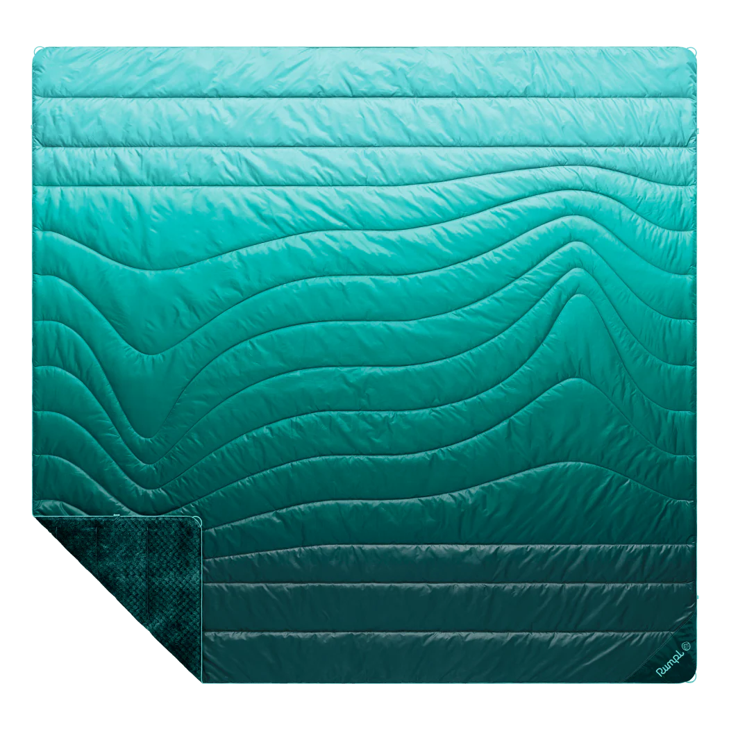 Fleece Puffy 2 Person Blanket - Jade Fade