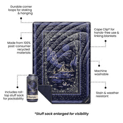 Original Puffy Blanket - Midnight Mesa Bandana