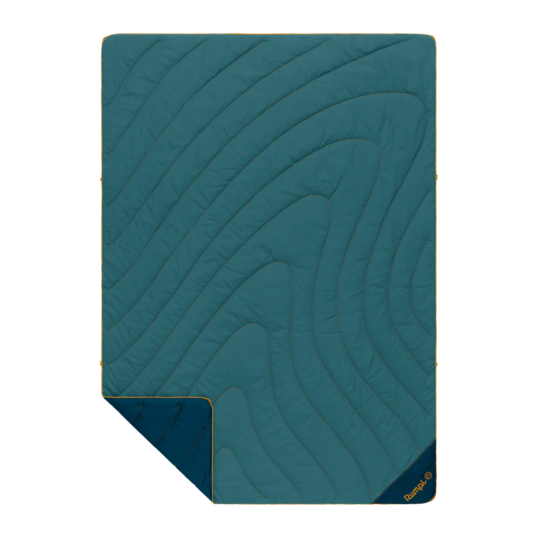 Campfire Puffy Blanket - Sage Navy