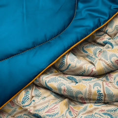 Original Puffy Mini Blanket - Mustard Fern