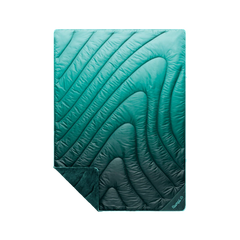 Fleece Puffy Throw Blanket - Jade Fade