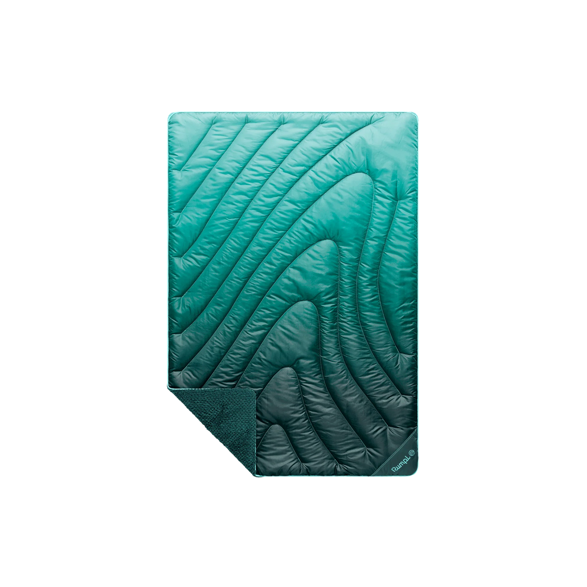 Fleece Puffy Mini Blanket - Jade Fade