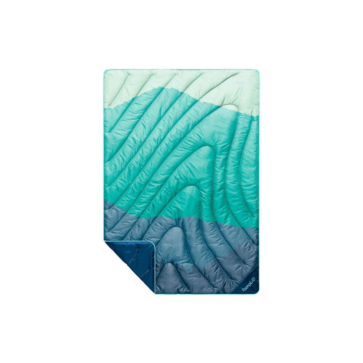 Original Puffy Mini Blanket - Seascape Ridge Mountains