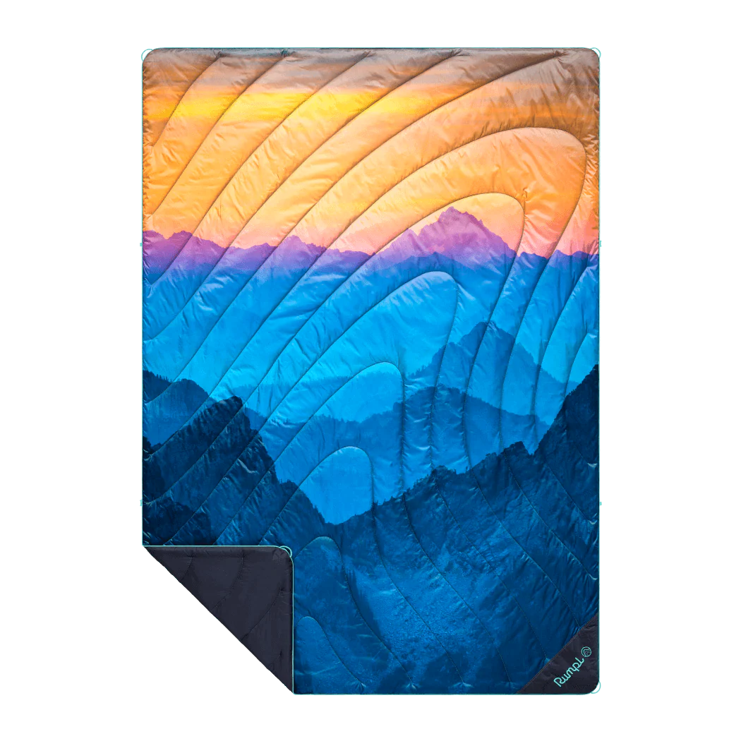 Original Puffy Blanket - Misty Peaks Mountainscape