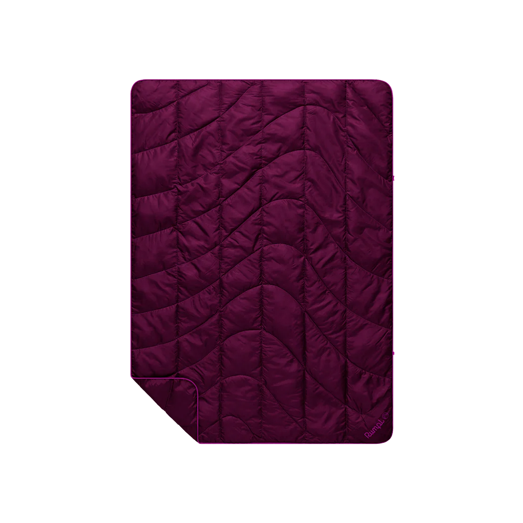 Travel Puffy Blanket - Plum