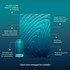 Original Puffy Blanket - Ocean Fade - Custom