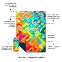 Original Puffy Blanket - Geo Fresh